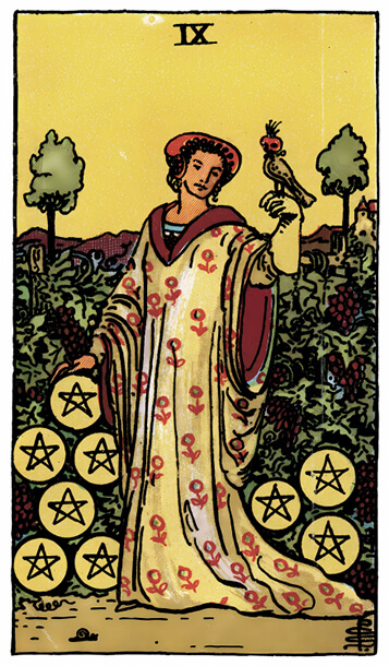 塔罗牌星币九正位解析逆位解析 - 宙星圈APP