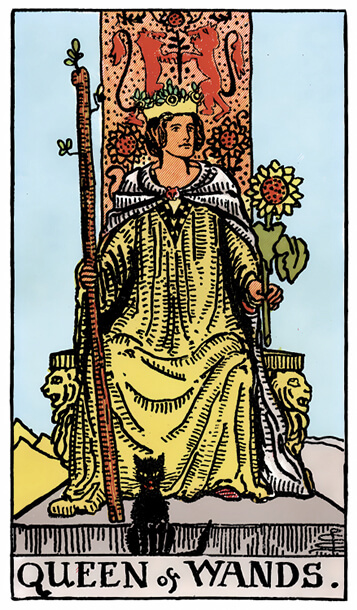 塔罗牌权杖女王正位解析逆位解析 - 宙星圈APP