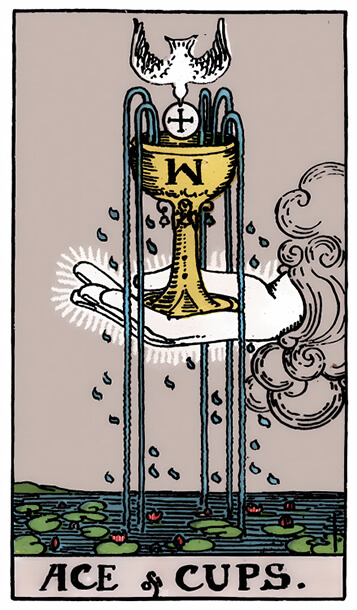 塔罗牌圣杯王牌正位解析逆位解析 - 宙星圈APP