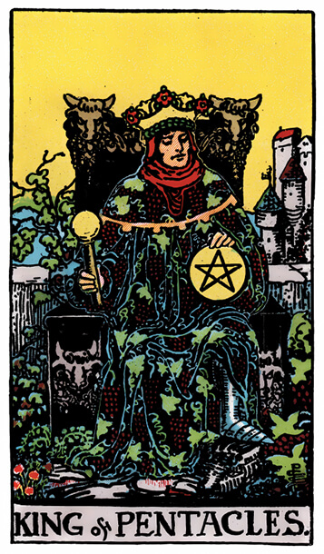 塔罗牌星币国王正位解析逆位解析 - 宙星圈APP