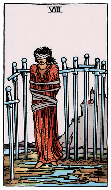 塔罗牌宝剑八正位解析逆位解析 - 宙星圈APP