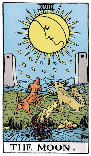 塔罗牌月亮正位解析逆位解析 - 宙星圈APP